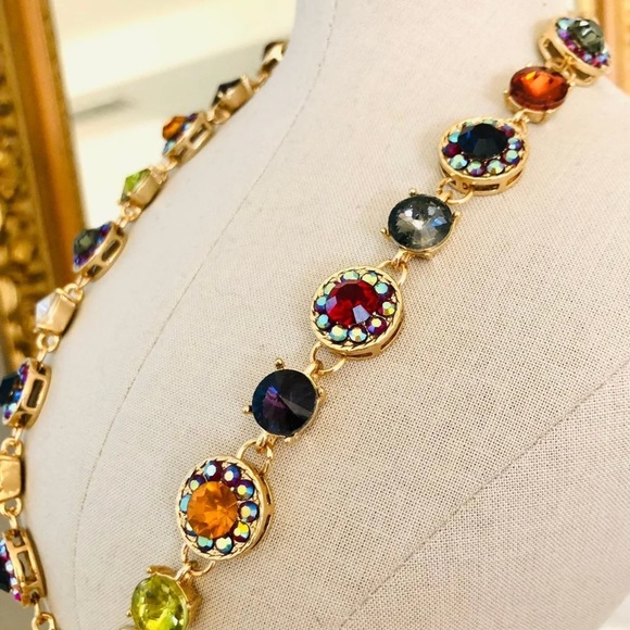 Vintage Crystal Rhinestone Necklace - Picture 3 of 12